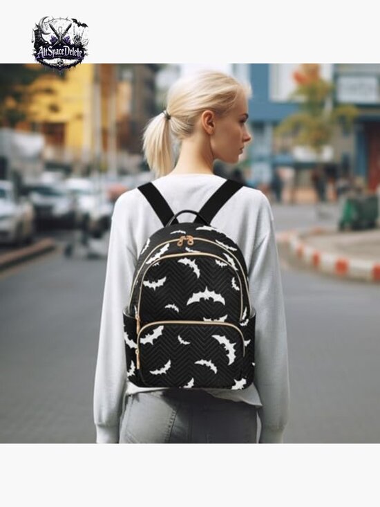 Quilted Mini Backpack Purse Lightweight Travel Daypack with Multiple Pockets main image 7